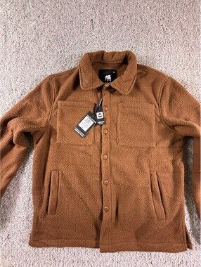 NWT American Stitch Fleece Jacket Men’s Medium Brown